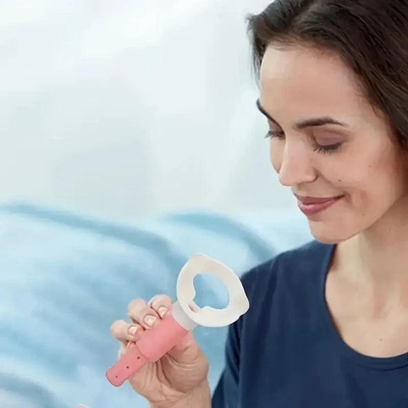 AMS NET® Taşınabilir Karın Kası Çalıştırıcı Solunum Egzersiz Eğitmeni Nefes Egzersiz Aparatı - Resim 2