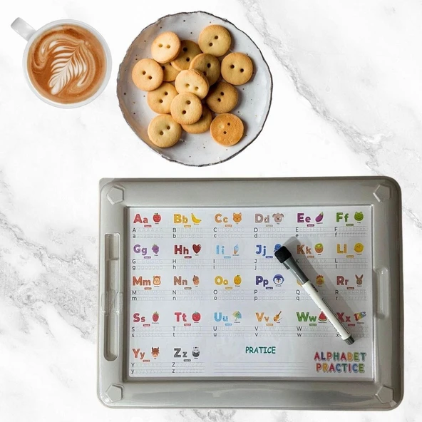 AMS NET 32 Farklı Etkinlikli Kalem ve Silgi Hediyeli Eğitici Sihirli Etkinlik Tahtası - Resim 6