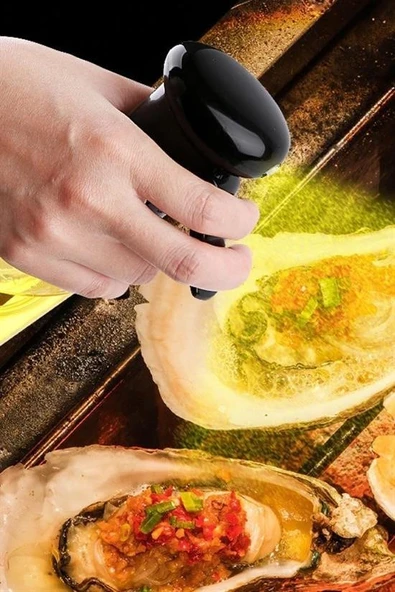 AMS NET®  Çok Amaçlı Cam Şişe Püskürtmeli Dağıtıcı Yağdanlık Limonluk Sirke Sosluk Spreyi Siyah - Resim 10