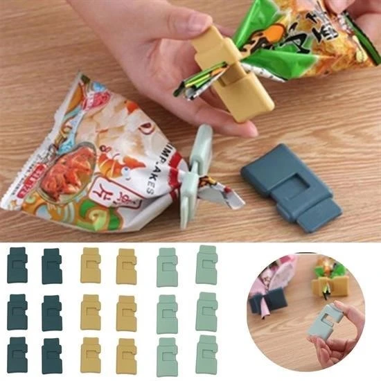 AMS NET®  6lı Hava Sızdırmaz Poşet Torba Ambalaj  Ve Paket Kıstırmalı Kapatma Klipsi - Resim 10