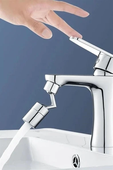 AMS NET®  720 Derece Dönebilen 4 Filtreli Tüm Musluk Tipleri İle Uyumlu Montaj Aparatlı Musluk Başlık - Resim 10