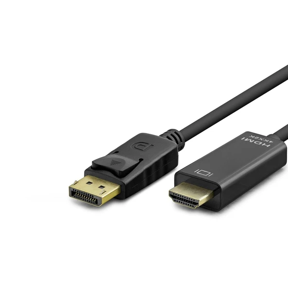 Dısplay To HDMI Kablo 4K 30Hz 3M Siyah HDX7797 ürün görseli 1