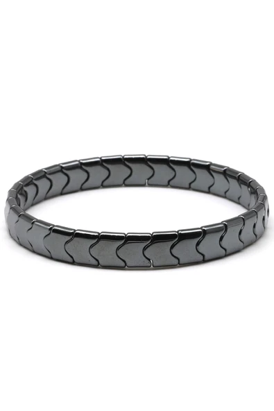 Hematit Doğal Taş Bileklik 8 x 8 mm Özel Kesim - BLK-2080 - Resim 2