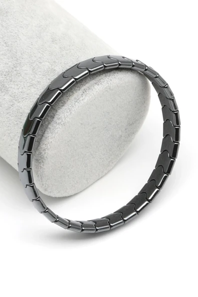 Hematit Doğal Taş Bileklik 8 x 8 mm Özel Kesim - BLK-2080 ürün görseli 1