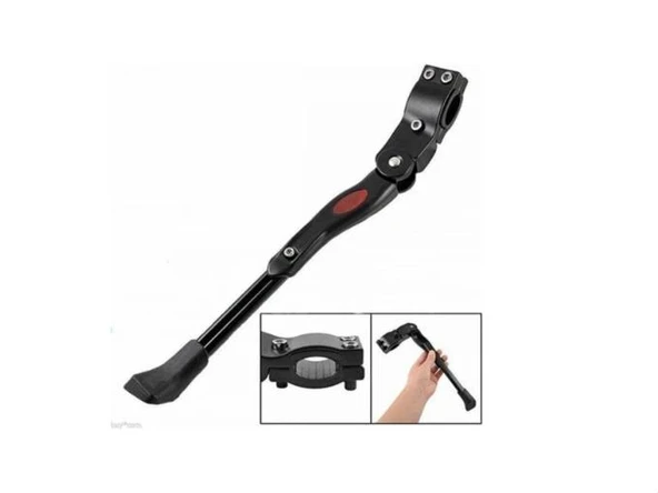 BİKE SKY Bisiklet Yan Sehpa Kelepçeli Arka Ayaklık Alüminyum Park Ayağı - Resim 3