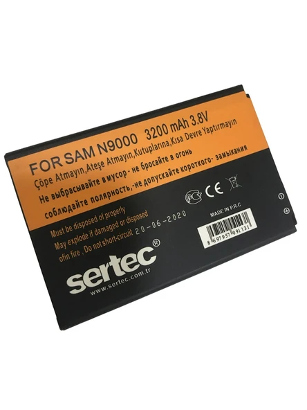 Samsung GALAXY NOTE 3 / N9000 Uyumlu Batarya ürün görseli 1