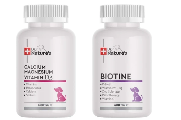 KÖPEKLER İÇİN BİOTİN VE KALSİYUM EKLEM DESTEK ÜRÜNÜ (300 TABLET 2 ÜRÜN) ürün görseli 1