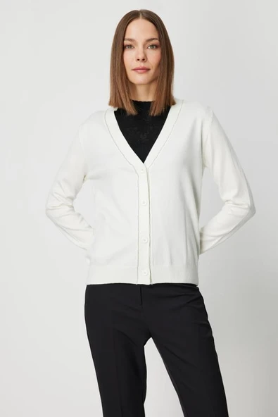 66917 ONTEKS HIRKA YAKASI ZİNCİRLİ V YAKA - Resim 2