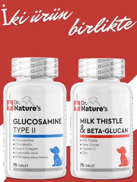 KÖPEKLER İÇİNEKLEM DESTEĞİ VE BAĞIŞIKLIK GÜÇLENDİRİCİ (75 TABLET 2 ADET) ürün görseli 1