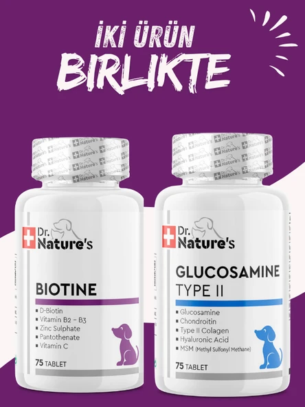 KÖPEKLER İÇİN BİOTİN VE GLUKOZAMİN 2 ÜRÜN ürün görseli 1