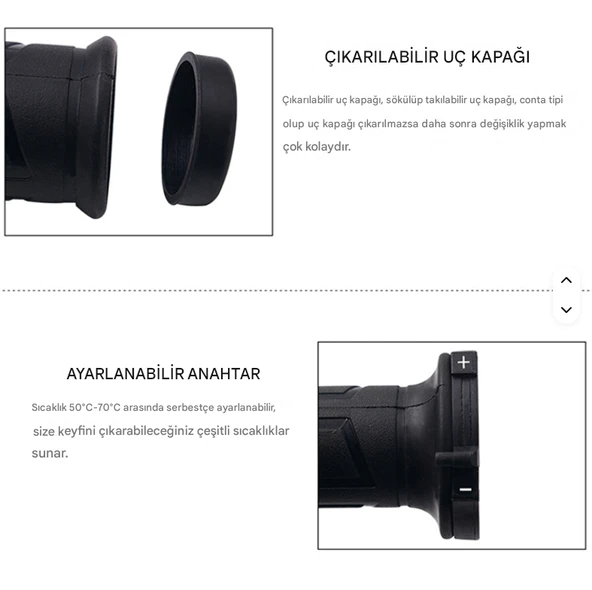 Voge  125 R Isıtmalı Elcik-4 Kademe Sıcaklık Ayarı- Iel057 - Resim 4