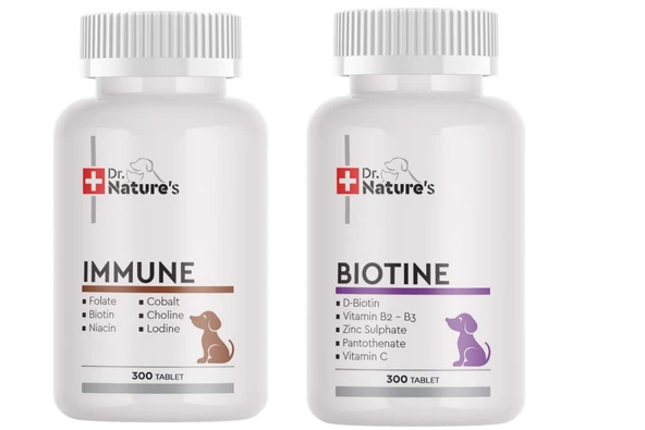 KÖPEKLER İÇİN BİOTİN VE MULTİVİTAMİN (300 TABLET 2 ADET) ürün görseli 1