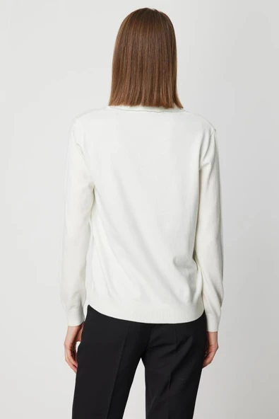 66917 ONTEKS HIRKA YAKASI ZİNCİRLİ V YAKA - Resim 6