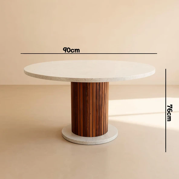 Bohem Oval 4 Kişilik Yemek Masası - Resim 4