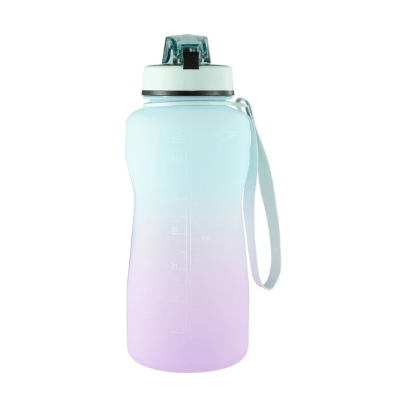 Lumin Su Matarası 1,5 Litre Motivasyon Matarası Bpa Free Su Şişesi Suluk Water Bottle - Resim 3