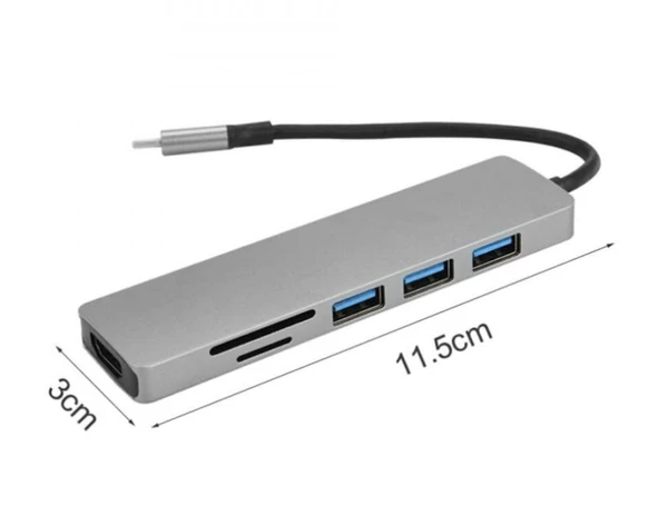 Airsky Hc74C 6 İn 1 Hdmı Çevirici ürün görseli 1