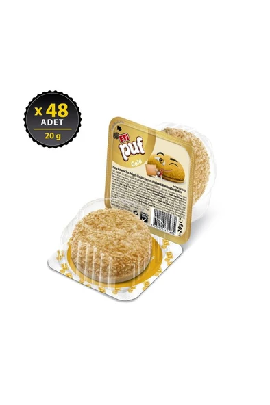 Puf Gold Tuzlu Karamel Dolgulu 20 g x 48 Adet - Resim 3