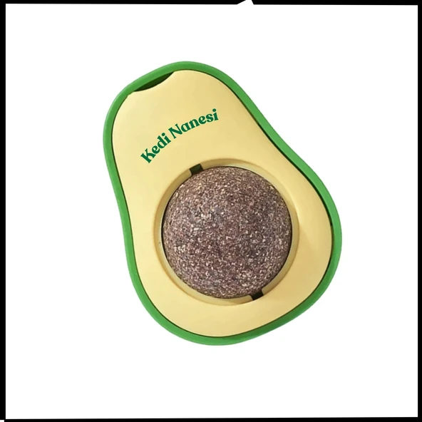 Uyguna-Yakala 360° Döner Kedi nanesi & Kedi Çimi Doğal Kedi Nanesi Avokado Oyuncak -CL.266 ürün görseli 1