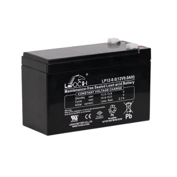 Leoch 12V 9A Kuru Tip UPS Akü - Resim 2