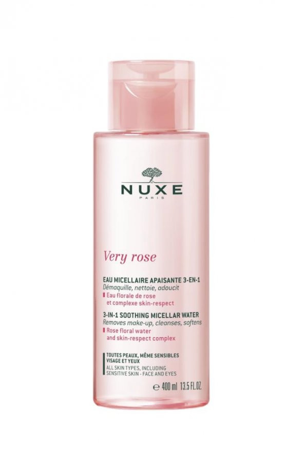 NUXE Very Rose 3-In-1 Soothing Micellar water 400 ml