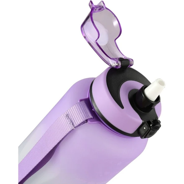 Lumin Su Matarası 1,5 Litre Motivasyon Matarası Bpa Free Su Şişesi Suluk Water Bottle - Resim 5