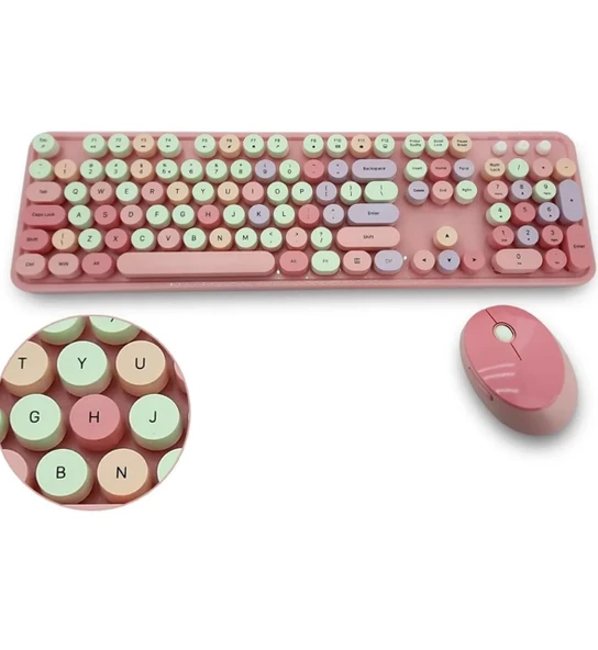 Mofii Pembe Sweet Dm Combo Klavye Mause Set ürün görseli 1