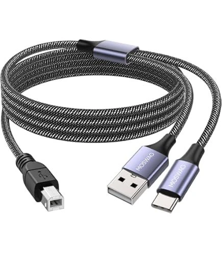 ZR361 Ads 501 Type-C 2 İn 1 Yazıcı Kablosu ürün görseli 1