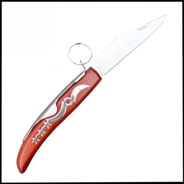 Uyguna-Yakala Katlanır Cep Çakısı - Ahşap Saplı - CAK.625 ürün görseli 1