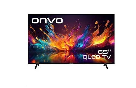 ONVO 65VQ90F3UA 65inc 165 cm 4K UHD FRAMELESS Google Smart QLED TV ürün görseli 1
