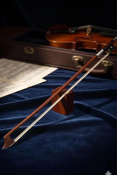 Maxword MVB-440 PRO 4/4 Brezilya Ağacı Profesyonel Keman Yayı Kaliteli Tam Boy - Resim 2