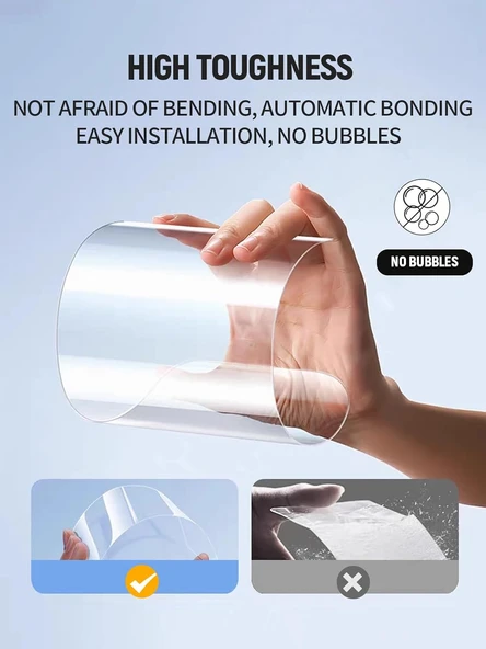 Xiaomi Redmi Pad 2 Pro 12.1" 2025 Ekran Koruyucu Nano Kırılmaz Şeffaf Esnek Koruma Tam Uyumlu - Resim 6