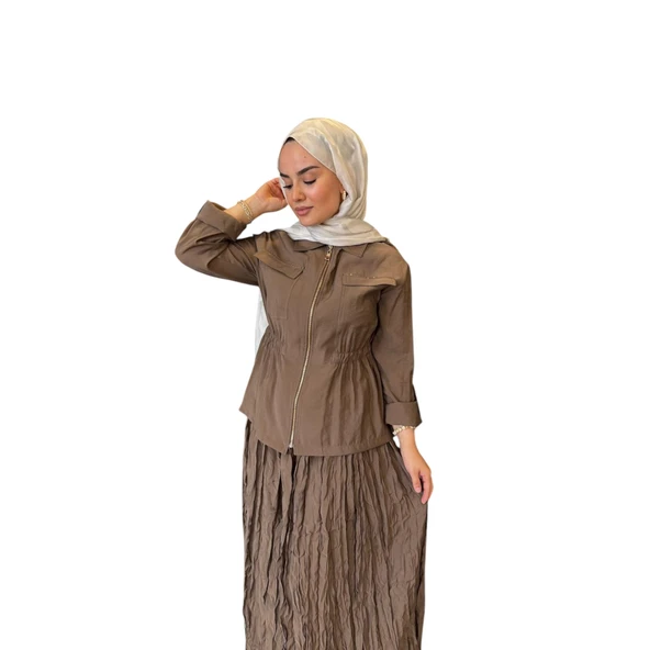 Kadın Kraşlı Etekli Takım 131049 - Resim 3