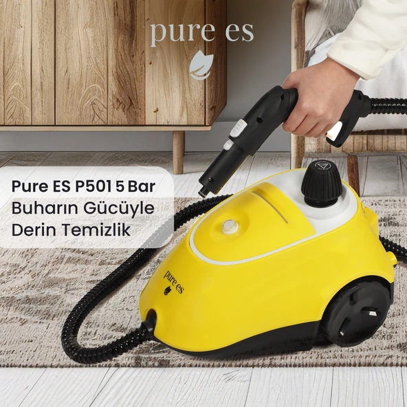 Pure Es Yüksek Basınçlı Buharlı Temizleyici Sarı - Resim 5