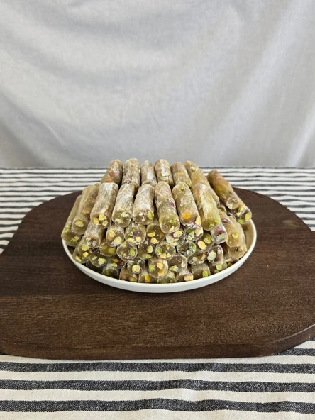 Gaziantep Yörem Antep Fıstıklı Sade Fitil Lokum 500 Gr ürün görseli 1