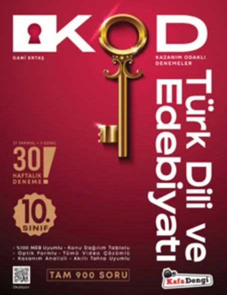 Kafa Dengi Yayınları 10. Sınıf Kod Türk Dili ve Edebiyatı Kazanım Odaklı Denemeleri ürün görseli 1