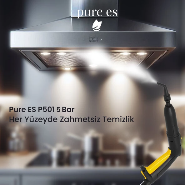 Pure Es Yüksek Basınçlı Buharlı Temizleyici Sarı - Resim 8