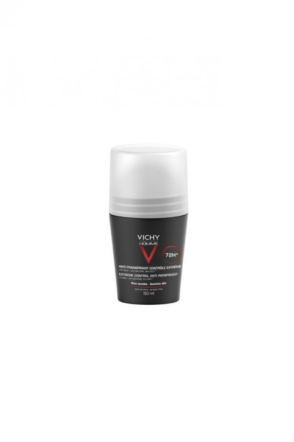 VICHY Deodorant Erkek Terleme Karşıtı İz Bırakmayan Roll-On 50 ml - Yoğun Kontrol 72 Saat Etkili