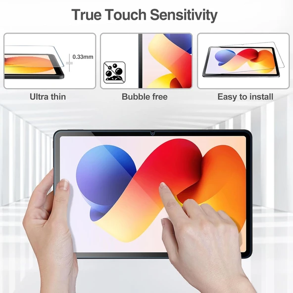 Xiaomi Redmi Pad 2 Pro 12.1" 2025 Ekran Koruyucu Nano Kırılmaz Şeffaf Esnek Koruma Tam Uyumlu - Resim 4