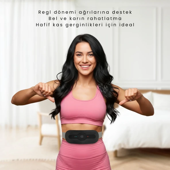 Pure Es Akıllı Isıtıcılı Masaj Kemeri Siyah - Resim 2