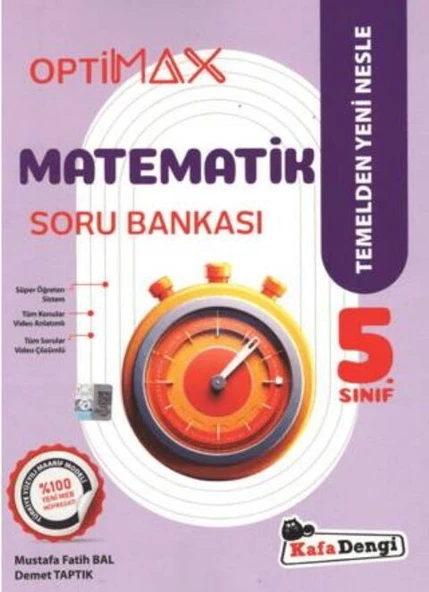 Kafa Dengi Yayınları 5. Sınıf Matematik Optimax Soru Bankası ürün görseli 1