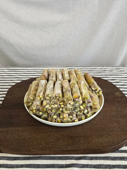 Gaziantep Yörem Antep Fıstıklı Sade Fitil Lokum 1 Kg - Resim 2