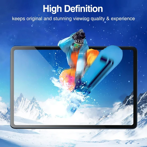 Xiaomi Redmi Pad 2 Pro 12.1" 2025 Ekran Koruyucu Nano Kırılmaz Şeffaf Esnek Koruma Tam Uyumlu - Resim 5