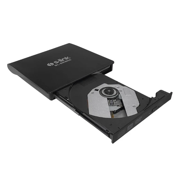 S-Link SL-DRW06 Taşınabilir Slim DVD-RW Siyah, USB 3.0 ürün görseli 1