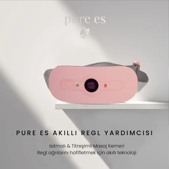 Pure Es Akıllı Isıtıcılı Masaj Kemeri Pembe ürün görseli 1
