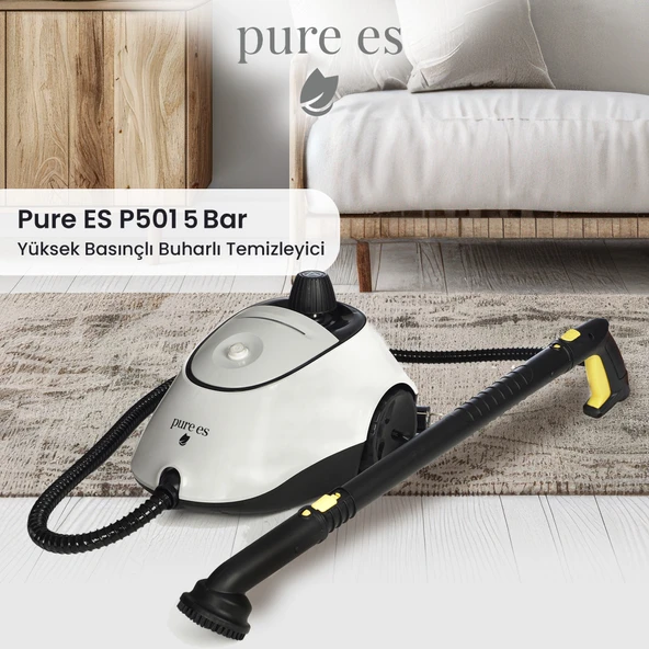 Pure Es Yüksek Basınçlı Buharlı Temizleyici Gri ürün görseli 1