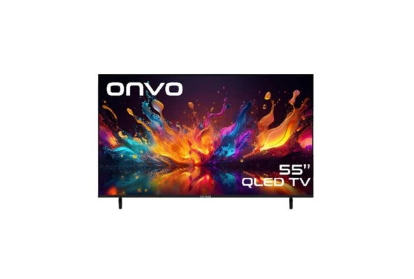 Onvo 55VQ90F3UA 55'' 140 Ekran Uydu Alıcılı 4K Ultra HD Frameless Google Smart QLED TV ürün görseli 1