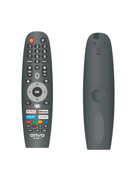 Onvo 55VQ90F3UA 55'' 140 Ekran Uydu Alıcılı 4K Ultra HD Frameless Google Smart QLED TV - Resim 3