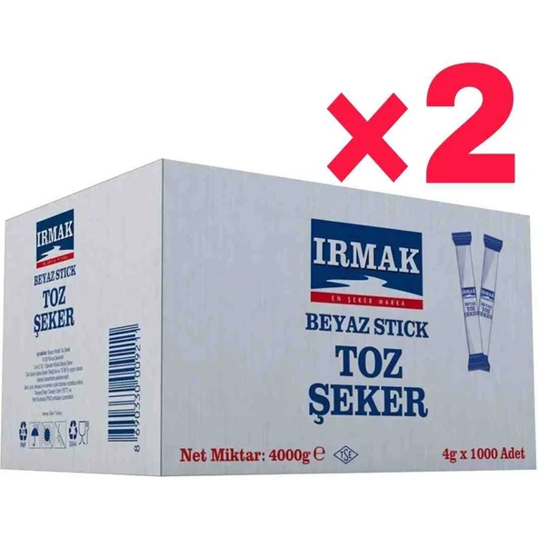 IRMAK Stick Şeker 4kg 1000Lİ 2koli ürün görseli 1