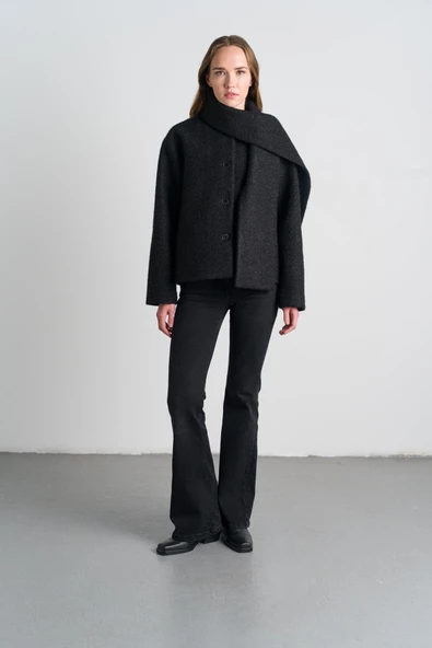 Düğmeli Cepli Atkılı Kaban ürün görseli 1