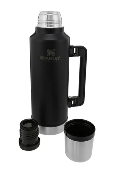Stanley Klasik Vakumlu 1.9 lt Çelik Termos Siyah - Resim 4